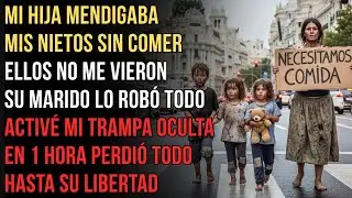 Mi Hija y Mis Nietos Mendigando… Su Marido los Arruinó. Yo Hundí su Vida en 1 Hora.