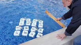 Two-level system with 4x4 buoys