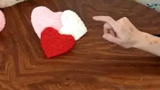 Easy DIY Yarn Wrapped Hearts