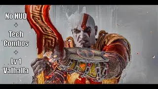 God of War Ragnarok - No HUD + Tech Combos + Lv 1 Valhalla | #96