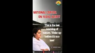 National capital on flood alert. Last warning of nature. Wake up before it&rsquo;s&nbsp;too&nbsp;late! #delhi #flood