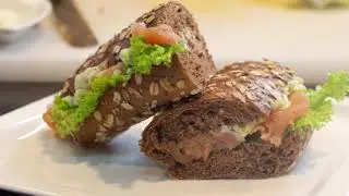 Fresh and delicious baguette sandwiches at MCrust, Monoprix Qatar