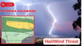 🔴Live Storm Chaser- Severe Weather Threat in Iowa 6-23-25