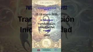 Escorpio, tu semana en menos de un minuto