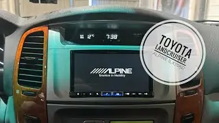 Integramos la unidad ALPINE ILX705d en este Toyota Land Cruiser HDJ100 restyling.