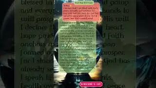 Declaration Prayer. #prayer #bible #jesus #meditation #thankujesus #God #faith #godisgood #sad #help
