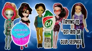 Trying to remove Glue Seepage with Cif plus fixing up other used dolls. 