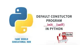 Constructor in python | syntax of constructor l Learn coding