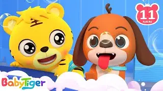 It's Bath Time! | Baby Bath Song + More Kids Songs | Nursery Rhymes | Educational Video | Baby Tiger