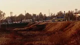 Passenger train close to Tukums II (LV)// Pasažieru vilciens tuvu tukumai II (LV)