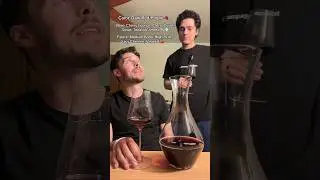 Blind tasting wine again, let&rsquo;s see how close he can get #winetasting #blindtasting