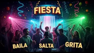 Fiesta, baila, salta, grita.