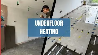 How to lay under floor heating. فلور ہیٹنگ