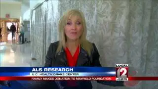 Family makes donation to help ALS research