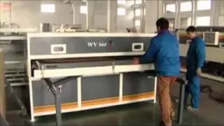 the video of vacuum membrane press machine WV2300C 2