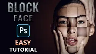 Block Face Effect Quick & Easy Photoshop Tutorial