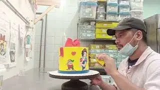 Snow White Birthday Cake🇵🇭🧑‍🍳🎂#cake #cakes #birthdaycake #cakedecorating #cakedesign 