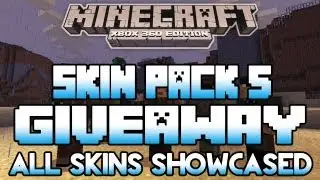 Minecraft Xbox Skin Pack 5 Code GIVEAWAY | All Skins Showcased In-Game | From Taz & Blitzz