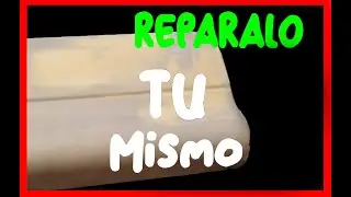 Reparar golpe Autocaravana con fibra de vidrio o masilla de poliester. Pintar exterior autocaravana.