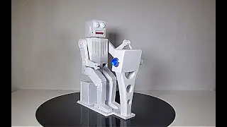 Sit And Stand Mechanical Man Designed By John Rigg (Robothut)