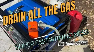 Better Way To Drain The Gas From Your Generator