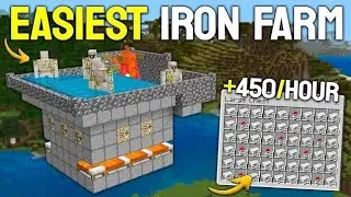 Minecraft 1.21 Easy Iron Farm Tutorial in Bedrock!