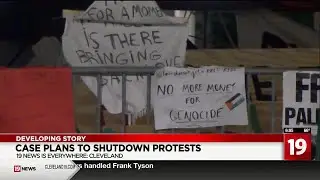 Case Western Reserve University shutting down campus protest