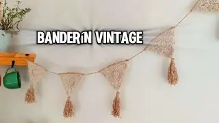 C&oacute;mo tejer un TRI&Aacute;NGULO a CROCHET para hacer banderines | Decoraci&oacute;n hecha a mano