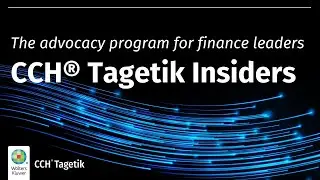 CCH&reg; Tagetik Insiders | The advocacy program for finance leaders