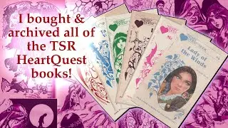 I found, bought, and archived all the TSR HeartQuest game books!