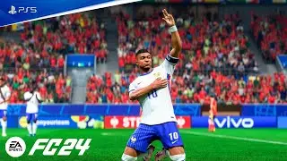 FC 24 Испания vs Франция Евро 2024 - Полуфинал [PS5 Slim] Полный Матча
