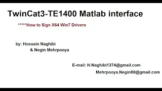 How to sign X64 Driver Beckhoff TwinCat3