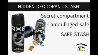 Hidden deodorant stash | Camouflaged safe | Secret compartment SAFE STASH
