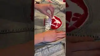 DIY painted jean jacket