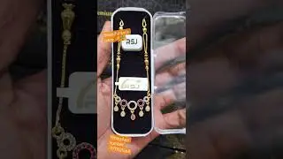One Gram gold forming jewellery 🌼🪴 Beautiful trending Design 👍🎉! Look like a Gold 🪙#One yt channel 🎉