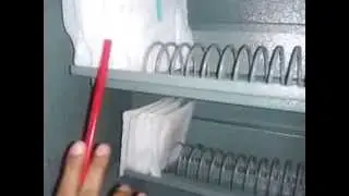 sanitary napkin vending machine video demo