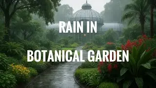 Relaxing Rain Sounds in a Botanical Garden 🌧️🌿 | Peaceful Nature Ambience