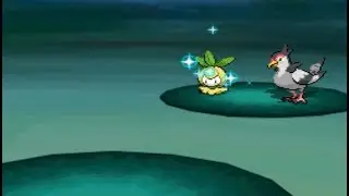 Live Shiny Petilil in Lostlorn Forest in Pokemon White after 1,428 REs!