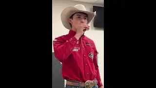 Jesse Petri PBR Bull Rider - Drinking Lightning Rod Energy Shot