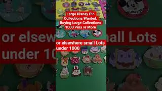 Large Disney Pin Collections Wanted: Buying Large Collections 1000 Pins or More Send A DM Or Comment