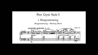 Edvard Grieg - Morning Mood (Peer Gynt), Piano sheet music