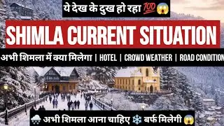 Shimla current situation update on 10 Jan | Shimla weather today | Kufri | Narkanda | Shimla today