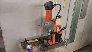Fein KBM50U / 50mm Kernbohrung in I-Tr&auml;ger - magnetic core drilling