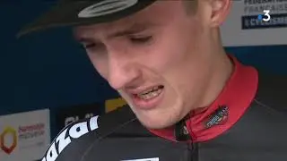 Le Costarmoricain Antoine Benoist, champion de France espoirs de&nbsp; cyclo-cross, &agrave; Besan&ccedil;on.