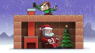 Minecraft | CHRISTMAS BOX FORT - Santas Secret Base! (Box Fort Challenge)