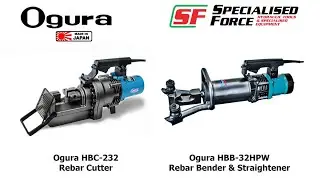 Explore precision and power with Ogura HBB-32HPW Rebar Bender&Straightener and HBC-232 Rebar Cutter.