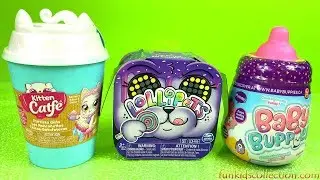 Unboxing Kitten Catfe Purrista Girls. Unboxing Baby Buppies.Unboxing Lollipets Interactive Mini Pets