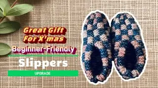 DIY Knit New Grandmother Slippers #knitting #diy #slippers #freepattern