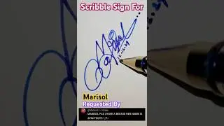 ❤️✒️ My Journey to 1000th Sign Design ✒️✒️✒️#watch #scribble #sign #for #marisol