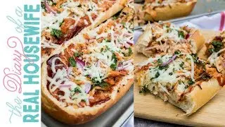 BBQ Chicken French Bread Pizza | The Diary of a Real Housewife